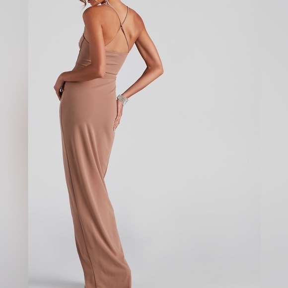 Sleeveless High Slit Formal Dress from Windsor - Picture 5 of 11
